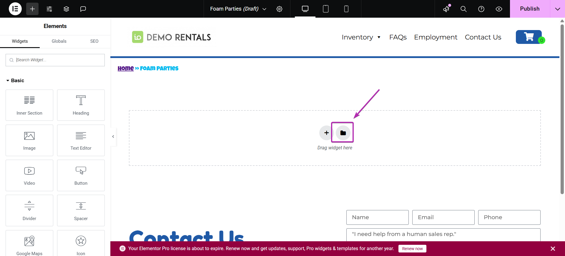 Open template library