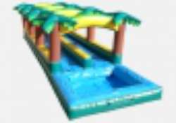 Hawaiian Slip and Slide - Double Lane w Pool