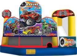 Racing Fun 5 In 1 Bounce House w/ Slide
