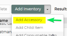 Add Accessory option