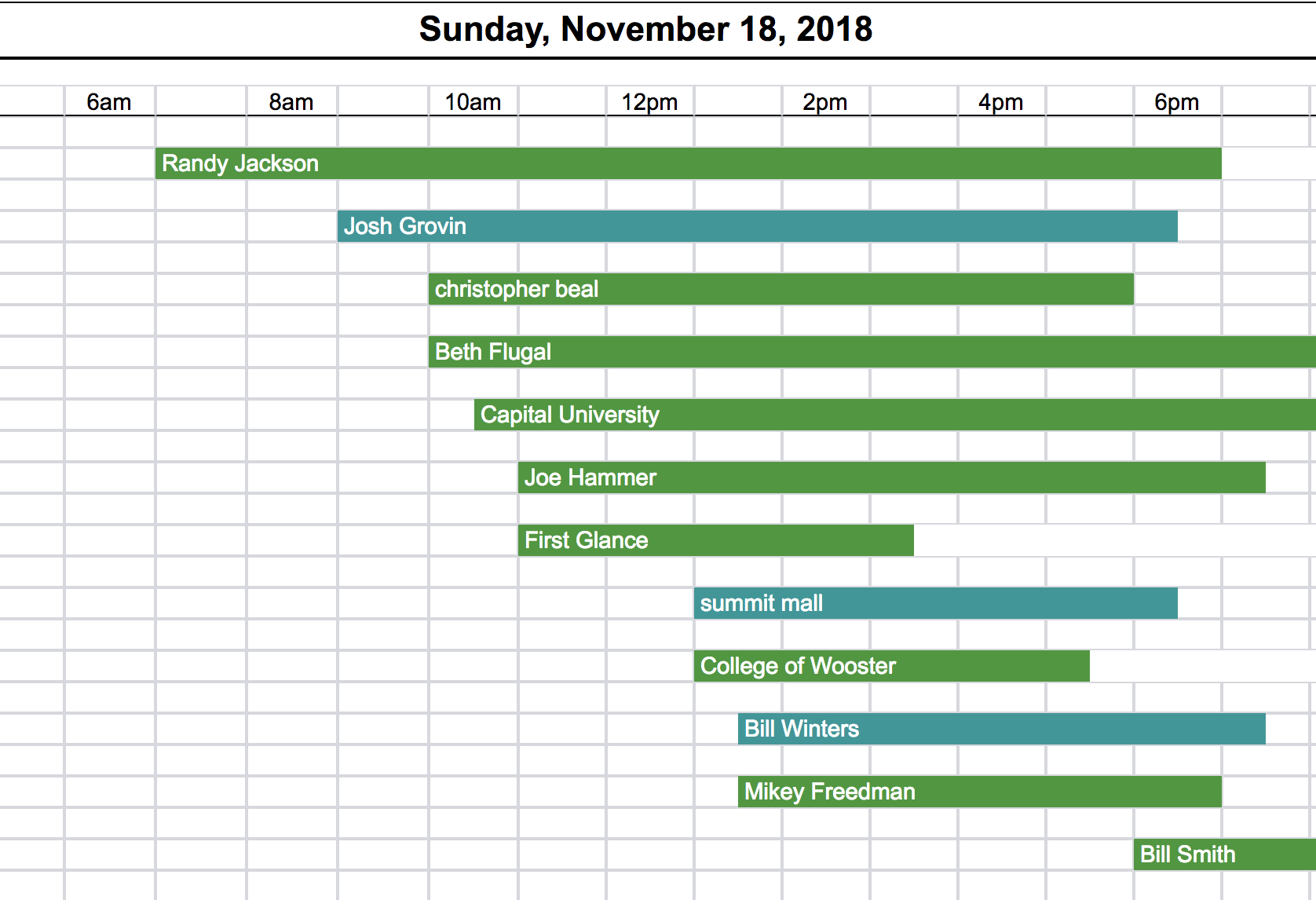 Calendar Day View Calendar InflatableOffice Support