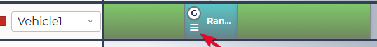 Event block menu in the Delivery Planner